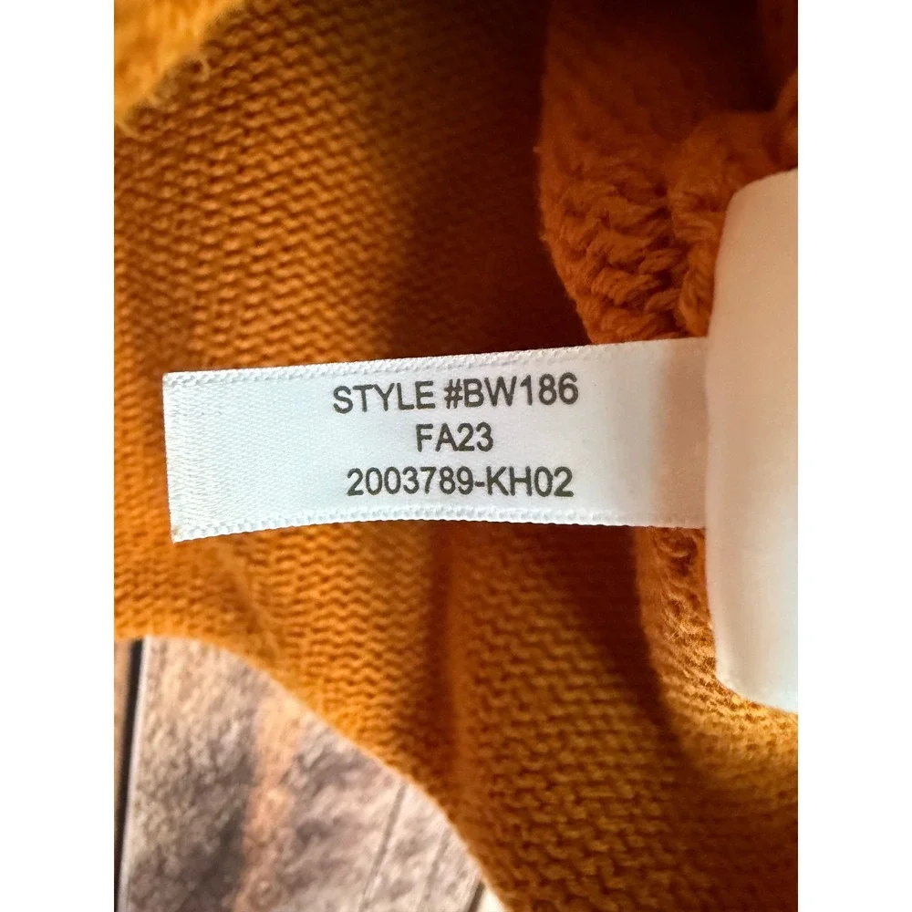 J.Crew 1988 Rollneck Cotton Sweater Retro Throwback Mustard Yellow Mens Medium